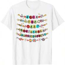 Short-Sleeved T-Shirt With A Fun Print For Dog Lovers, Accessories And Items For Dog Owners, "Life Without Dogs Is Cute... I Don't Think So", Unisex For Adults And Children, Black, 100% Cotton. - 白色 6 - 查看 6