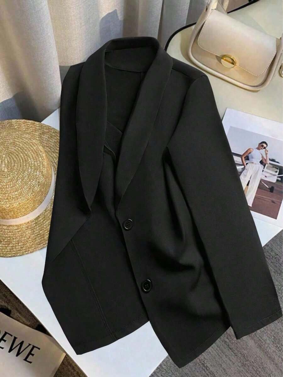 Chaqueta de blazer ajustada de manga larga y sexy para mujer, conjunto verde, chaqueta de traje para mujer, blazer verde para mujer, blusas sociales, ropa de oficina para mujer, ropa de negocios profesional, abrigo de invierno para mujer verde - Multicolor - Ver 1
