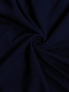 Vestido largo de fiesta elegante y ajustado con hombros descubiertos y abertura para mujer de talla grande, ideal para fiestas navideñas y ocasiones formales.Disponible en azul marino. - Azul marino - Ver 8
