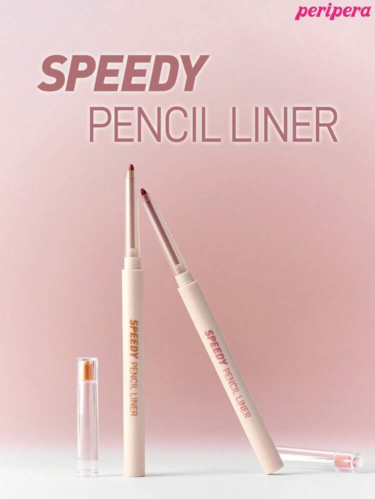 Peripera K-Beauty SPEEDY PENCIL LINER 膠/凝膠眼線筆 2mm細筆尖 濃郁高顯色 絲滑奶油質地 不易斷 長效持妝 霧面 防水防汗 日系韓系日常彩妝 - #05 Under Rosy - 查看 10