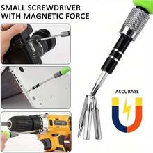 1 Set 32 Mata Obeng Presisi Magnetik 1 In 1 Set Alat Perbaikan Baja CR V Kit Alat Tangan Perbaikan Mata Obeng Pipih Torx Hex Gagang Mini Alat Perawatan DIY Universal untuk Ponsel Komputer Jam Tangan Kacamata Perbaikan Perangkat Elektronik Rumah Tangga - Mengatur - View 3