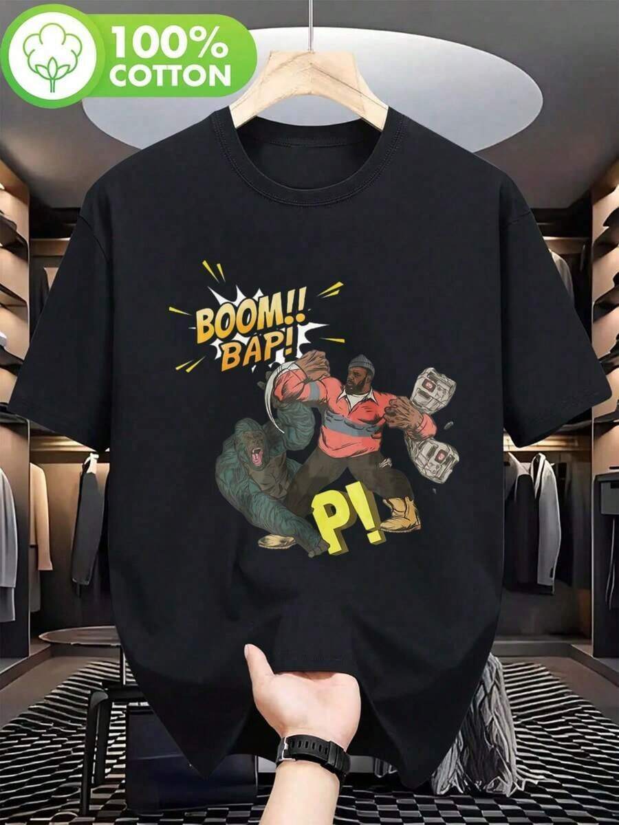 Imagen del artículo   Precio   Camiseta gráfica de rapero   Con micrófono - Negro - Ver 1