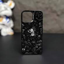 Funda para teléfono Monster Design, compatible con Samsung, Apple, VIVO, OPPO, , Transsion, ,  y Honor. Fabricada en TPU, ofrece protección contra golpes y caídas. Un regalo ideal para familiares y amigos. - Negro - Ver 2