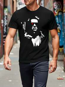 Men T-Shirts - 黑色 - 查看 7
