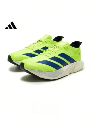 Adidas Adizero Drive Rc5新款緩震運動透氣男子休閒跑步鞋 - 檸檬黃/藍色 - 查看 1