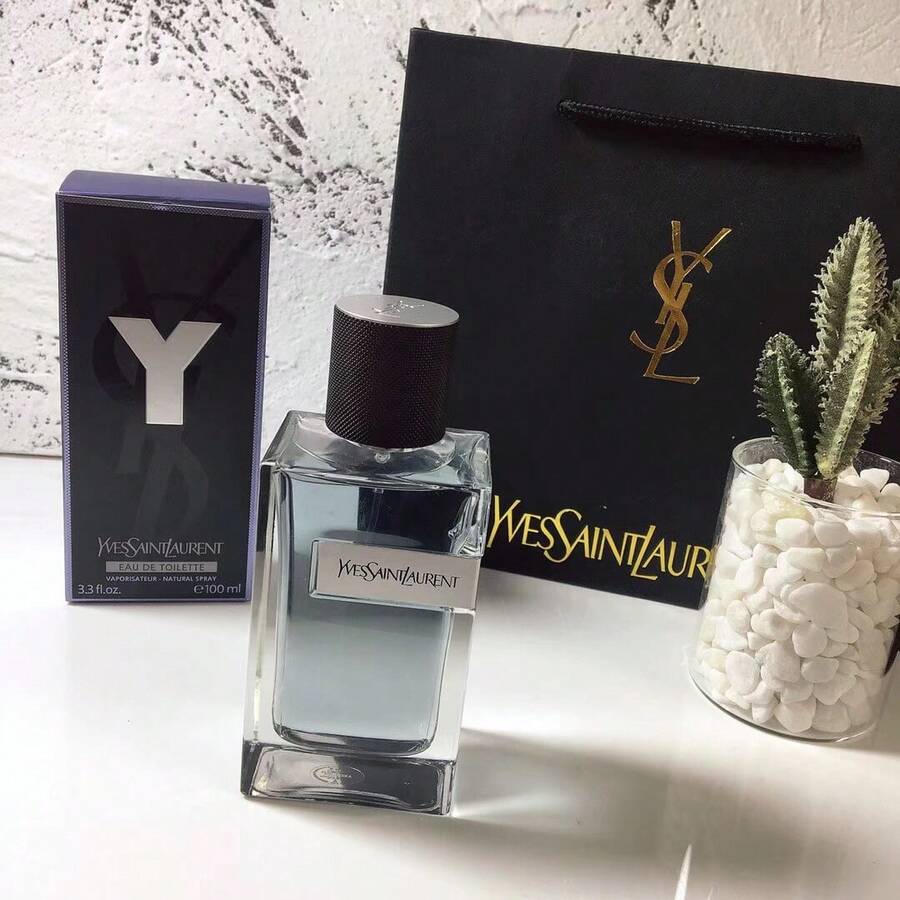 Yves Saint Laurent Y Eau De Toilette Spray 100ml 3.3 Oz, Men's Premium Blue Fragrance With Fresh Woody Aroma - Tươi - Xem 1