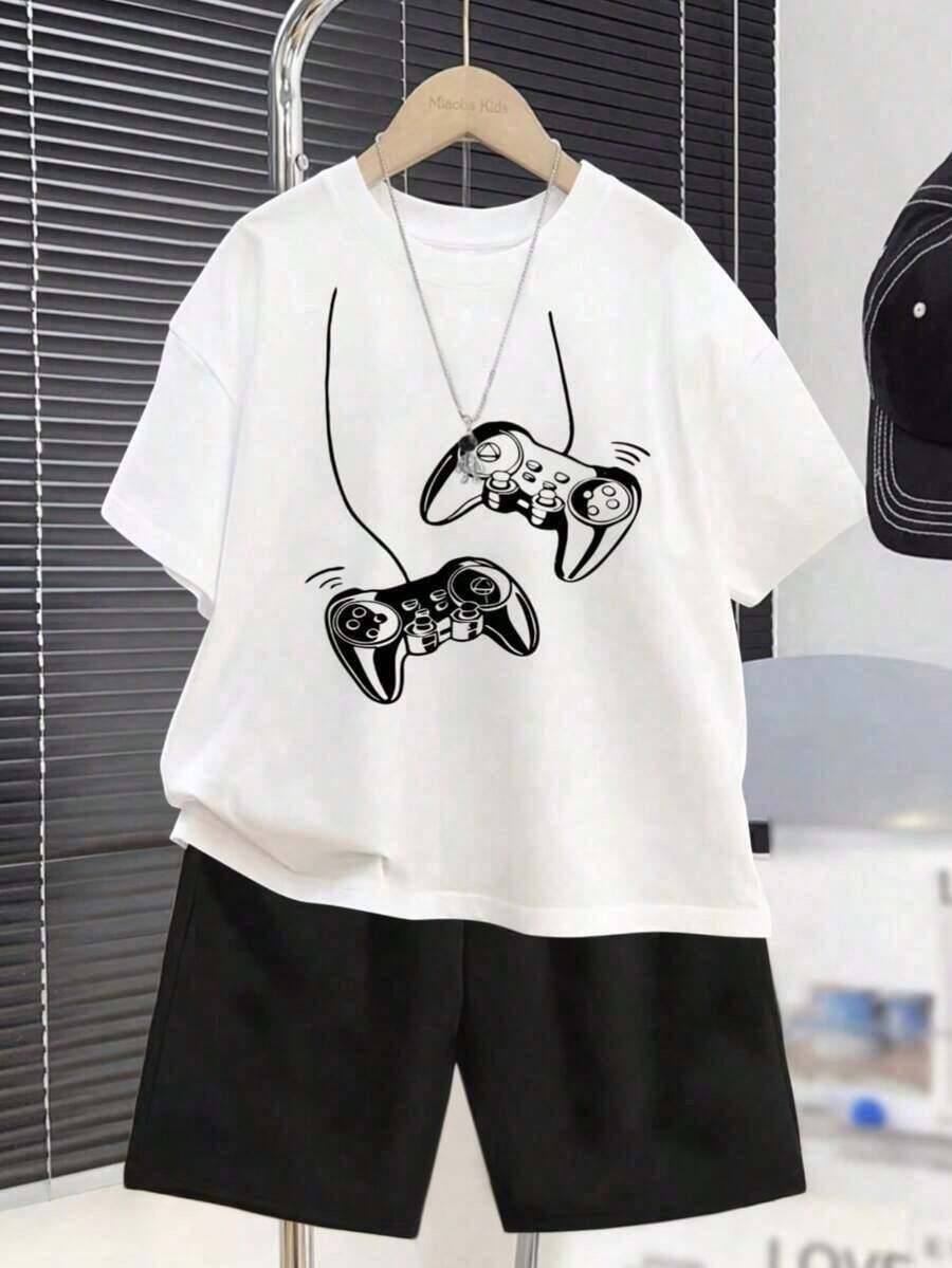 Esta moderna camiseta de manga corta y cuello redondo está hecha en México y diseñada especialmente para la primavera y el verano de 2025. Adopta un diseño con patrones de dibujos animados, estilo unisex, adecuado para combinaciones internas y externas, no solo es adecuado para la ropa de oficina, sino que también es fácil de combinar con ropa casual. Los diseñadores le dan una variedad de estilos, para hombres y mujeres con el mismo diseño, pieza única a la . - Blanco - Ver 1