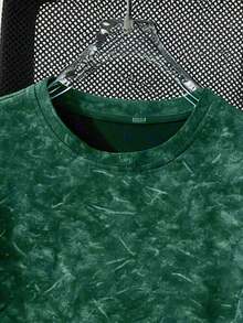 Teenager Clothing, Boys Tee, Casual Loose Fit Graphic Tee With Personalized Slogan Design - Round Neck Short Sleeve T-Shirt, Machine Washable - Perfect Summer Gift, Suitable For School And Outdoor Wear In Spring/Summer - Dark Green - View 4