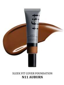 TFIT SLEEK FIT COVER 貼合底妝 N11 栗紅色，高遮瑕輕盈，長效控油，霧面妝感，不褪色防暈染，適合初學者，韓系美妝，禮品 30g/1.05 Oz. - N11 AUBURN - 查看 2