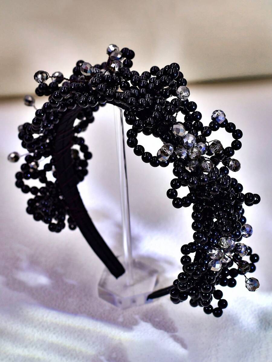 1 pieza Accesorio para el cabello de mujer, Diadema con pedrería, Accesorio para el cabello de novia, Accesorio para el cabello de boda, banquete y baile, Accesorio de boda, Accesorio para el cabello de verano