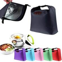 1PC Thermal Insulated Lunch Bag Oxford Cloth Portable Storage Bag Lunch Box Picnic Food Bag Insulation Package - Azul cielo - Ver 2