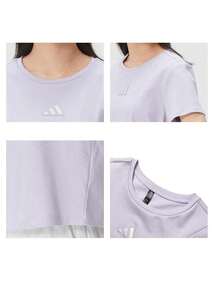 Adidas 2026夏季新款女款寬鬆休閒圓領短袖T恤，薰衣草紫色 KX2758 - KX2758 - 查看 5