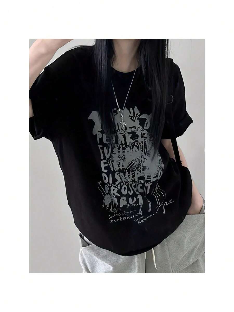 Women T-Shirts - Black - View 1