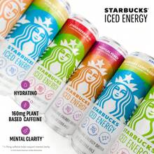 Starbucks Iced Energy Drink, Tropical Peach, Zero Sugar Energy Drink, Plant Based Caffeine, Hydration, Mental Clarity, 12 Fl Oz Cans (Pack Of 12) - Tropical Peach - View 4