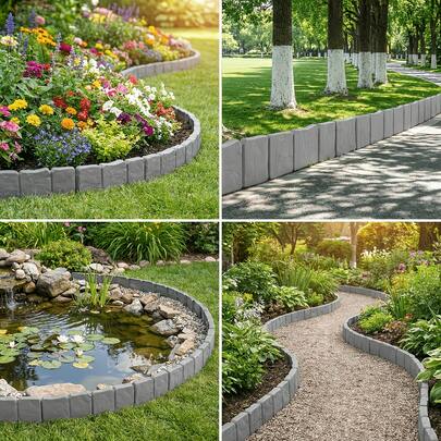 20 Piece Set Of Garden Landscape Boundary Fence, Plastic Garden Fence, Lawn Autumn Decoration, Outdoor Vegetable Garden Easy To Install Partition Fence Decoration