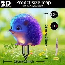 Estacas acrílicas planas para césped, ideales para comercio exterior, adecuadas para decoraciones de cumpleaños, fiestas y patios. - 11 - Ver 26