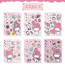 SANRIO 三麗鷗 My Melody DIY 臉部與裝飾貼紙組，提供 6/12/18/24 片套裝，包含可更換的臉部元素、配件與趣味圖案。由光滑易撕的乙烯基材質製成，柔和粉色調與清晰印花，非常適合派對贈品、手帳客製化以及粉絲的趣味創意活動。 - 多款 - 查看 10