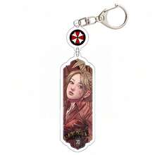 1pc Crisis 4 Keychain, Keychain, Anime Keychain, Leon Kennedy, Wong, Albert Wesker, Jack, Luis, Ashley, Leon Keychain, Bag Pendant, Car Pendant, Hanging Decoration, Birthday Gift, Party Favor - 彩色 - 查看 5