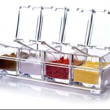 Crystal Spice Container Set - Grey - View 6