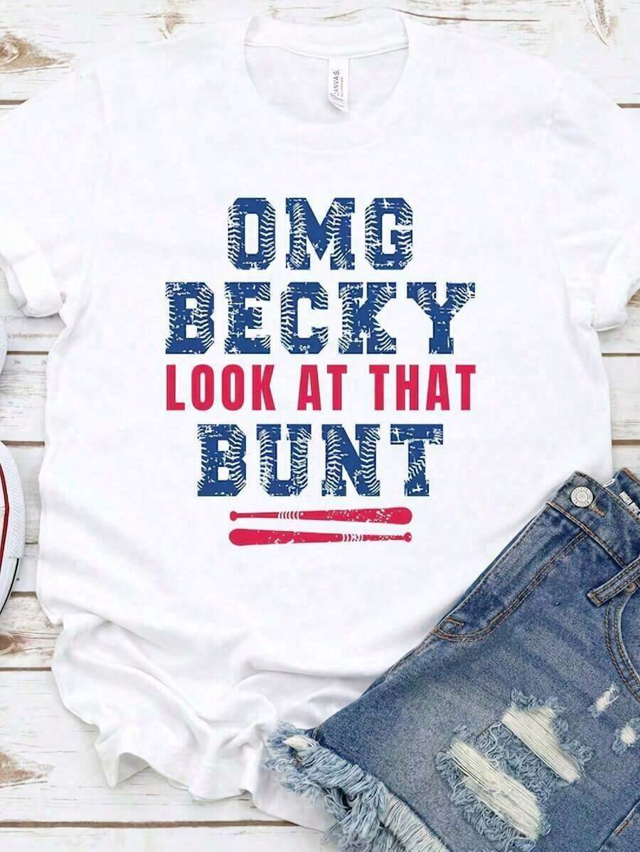 100% cotton 1 camiseta de béisbol divertida, camiseta de softball divertida, camiseta de béisbol para el día de juego, camiseta divertida para mamás de béisbol, camiseta estampada, prenda superior para mujeres, camiseta casual deportiva para mujeres, disfraz de Halloween para mujeres, ropa casual cómoda de verano, traje de verano para mujeres, camiseta de manga corta casual para salir. - Blanco - Ver 1