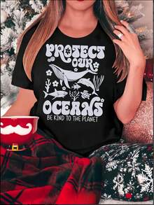 Women T-Shirts - Black - View 1