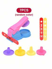 22/7 Colored Clay Tool Kit, Including Plastic Animal Slice ,Molds And Accessories, Multi-Color Model Clay, Clay Sculpting Kit, Animal/Flower/Font Patterns, And Plastic Sealing Tools. - Multicolor - View 11