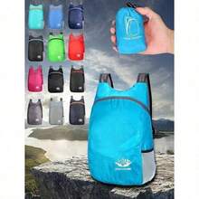 1pc Foldable Backpack - 20L Outdoor Sports Bag - Water-Resistant, And Comfortable Folding Bag Ultra-Light Portable Storage Bag Camping Essentials Camping Equipment Hiking Accessories Festival Beach Weekend Bag Beach Bag Laptop Bag Holiday, Beach Bags, Beach Bag - Multicolor - View 7