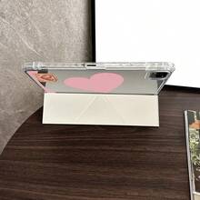 1 Ốp bảo vệ máy tính bảng hai mặt in hình trái tim màu hồng và đỏ, có ngăn đựng bút, tương thích với iPad / Galaxy Tab S10+/S9/A9, 5/5PR/6/6PRO/7/7PRO, Oppo Pad, Matepad, Honor Pad - Nhiều màu - Xem 3