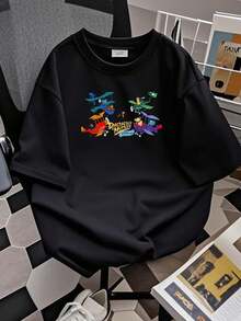 Classic Vintage-Style T-Shirt Featuring The Cartoon Characters Dastardly And Muttley In Their Flying Machines. This Soft And Breathable Urban Wear Is Designed For Men, Offering A Stylish And Slightly Unisex Casual Garment That Is Versatile And Comfortable. - [Banc] - View 6