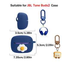 Ốp bảo vệ bằng silicon mềm cho tai nghe Bluetooth Tune Buds2 - Nhiều màu - Xem 11