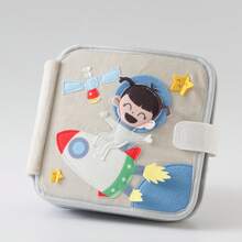Baby's Early Cloth Book, Enhance Baby's Cognitive Ability, Colorful Cloth Book - Captivating Visual And Auditory Training With Cartoon Animal Tails, Soft Polyester, Children's Learning Toy, Durable Anti-Tear Waterproof Early Education Cloth Book, Stimulate Baby's Tactile And Visual Cognitive Awakening, Suitable For Christmas, Birthday And Other Holiday Gifts! - Multicolor - View 11