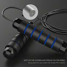 Jump Rope, Tangle-Free Rapid Speed Jumping Rope Cable With Ball Bearings For Women, Men & Kids, Adjustable Steel Jump Rope With Foam Handles For Home Gym Exercise Fitness Workout Equipment & Slim Body - Random Color - View 3