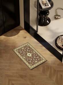 1pc Elegant Style Indoor Decorative Large Carpet, New Faux Cashmere Material Washable Bottom Indoor Rug, Living Room Carpet, Sofa Rug, Bedroom Carpet, Bedside Rug, Room Mat, Dining Kitchen Carpet, Office Chair Pad, Entryway Mat, Outdoor Picnic Blanket, Outdoor Camping Blanket - Multicolor-1 - View 16