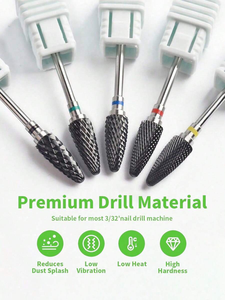 Mũi khoan móng tay gốm M/F/C/XC/XF, Phụ kiện máy khoan móng tay điện, Dụng cụ phay gel móng, Chất đánh bóng, Dụng cụ làm móng, Giấy nhám mịn, Mũi khoan móng tay, Dụng cụ cạo móng, Chất tẩy rửa, Đá mài xoay, Dũa móng tay điện, Dụng cụ làm móng tay và móng chân - Nhiều màu - Xem 1