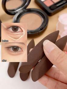2/1pc Mini Finger Makeup Sponge, Makeup Blender Puff For Concealer, Highlighter, Suitable For Under Eye And Nose - Multicolor - View 9