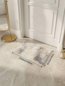1 pieza Alfombra de sala de estar con estampado oscuro, adecuada para cocina, comedor, dormitorio, decoración de vacaciones, interior/exterior, oficina, vestíbulo, felpudo antideslizante, alfombra de baño, pasillo, área de estudio y juegos. - Multicolor - Ver 19