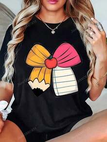 Men's Halloween Costume. Fashionable Casual Cotton T-Shirt For Women. Men's T-Shirt. Twilight Y2K T-Shirt Shirt. - 黑色 - 查看 1