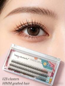MAANGE 123 Cluster Eyelash Extension Set, C-Curl Curling Segmented False Eyelashes, Natural & Voluminous Effect, Suitable For Beginners DIY Eye Makeup At Home, Eyelash Clusters, Individual False Lashes, Segmented False Lashes - Multicolor - View 7