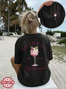 Women T-Shirts - Black - View 7