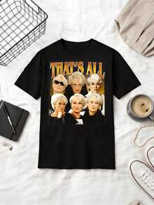 Meryl Streep Miranda Priestly That's All 90s Style Rap Tee Shirt - Black - View 6