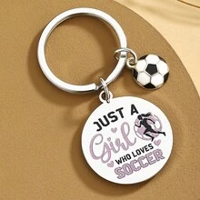 Regalos únicos con temática de fútbol para mujeres, mejores regalos de fútbol, regalos para jugadores de fútbol, regalos para aficionados al fútbol, llavero de fútbol exquisito, regalos geniales para entusiastas del fútbol - 1 pieza - Ver 5
