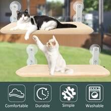 Durable Hanging Cat Hammock Replacement Net, Breathable Mesh, No-Mess Design, Multi-Level Foldable Resting Platform, Easy Wall Mount, Perfect Gift For Cats - one-size - View 2