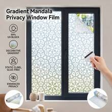 Frosted Window Film Privacy Film For Glass Windows 44.5x200cm, Static Cling Decorative Snowflake Pattern, Blocks UV Removable Frosting Opaque Glass Film For Home Bathroom - Snowflake - View 5
