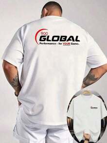 New Men's Fishing Pattern T-Shirt - 100% Cotton - Googan Baits Print T-Shirt On Back - Lightweight And Breathable Knit Top, Suitable For Outdoor Activities And Fishing Trips - Light Gray With Red And Green Details - Casual Summer Top, Double-Sided Print, Machine Washable Fabric S-3XL Soft - 白色 - 查看 1