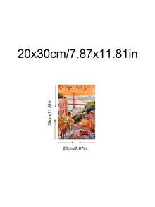 1pc Florence Italian Cafe Wall Art, San Francisco Wall Art, Travel Poster, City Art, Festival Gift,Suitable For Bedroom,Living Room,Kitchen,Wall Arts,Wall Decor,Home Decor,Room Decor, Canvas Wall Art, Posters, Wall Art With Frame, Optional Frame ﻿ ﻿ - 1PCS - View 16
