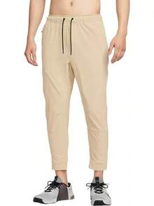 Nike Quần thể thao nam dệt kim thoáng khí, nhanh khô, thích hợp cho tập luyện mùa hè. - Màu Khaki - Xem 1