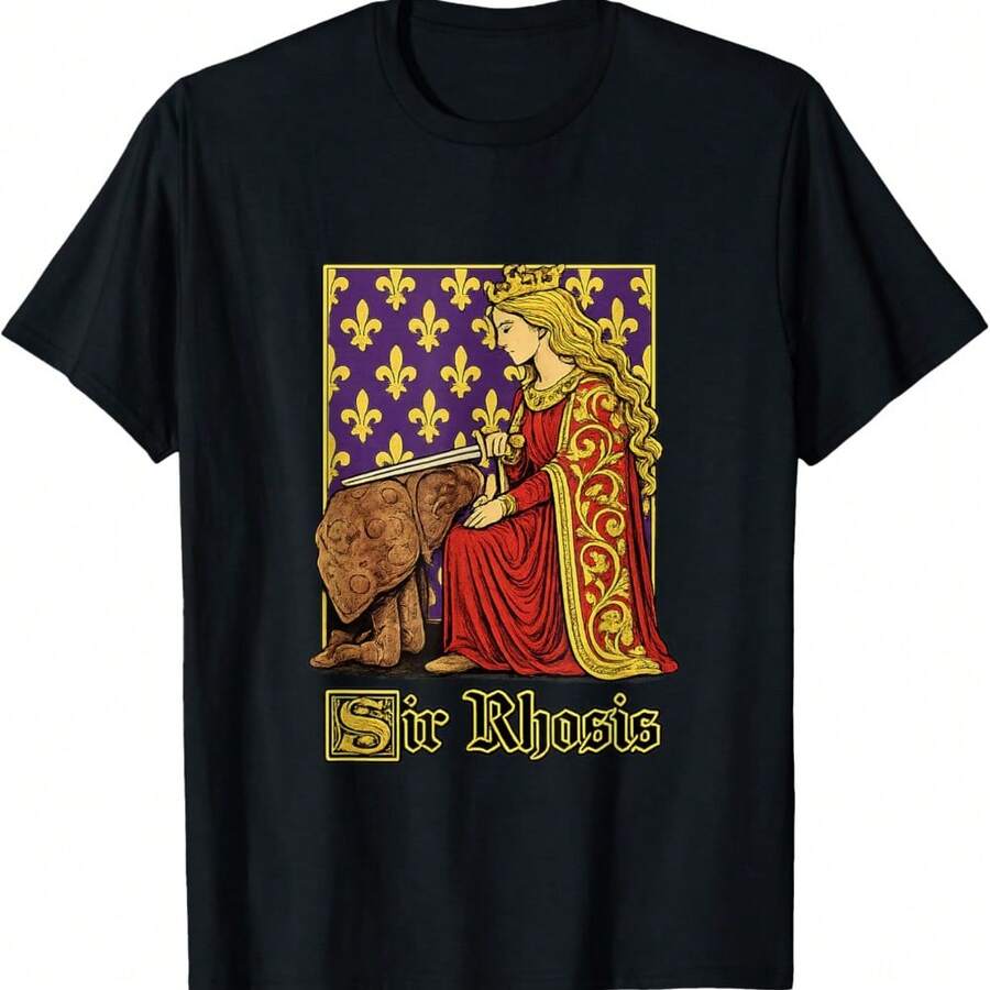 Sir Rhosis Funny Gen Z Brainrot Meme Raunchy Humor Slang Gag T-Shirt - Negro - Ver 1