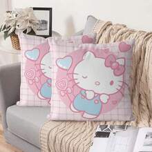 Vỏ gối tựa Sanrio Hello Kitty họa tiết caro pastel, với nền hồng ngọt ngào và nhân vật cầm bóng bay hình trái tim. Được làm từ vải mềm, bền với hình in sống động, chống phai màu, những vỏ gối này mang lại vẻ vui tươi, quyến rũ cho không gian sống, phòng ngủ hoặc các buổi tiệc theo chủ đề. - Nhiều kiểu dáng - Xem 13