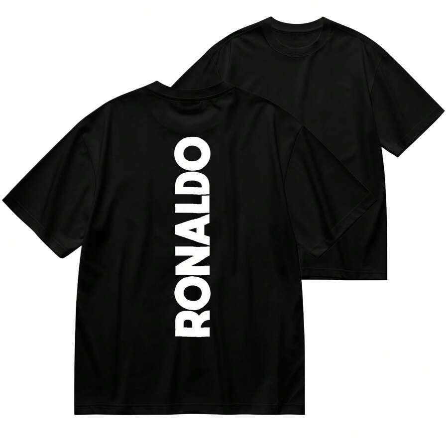 1 Piece 180g Women's T-Shirt, Men's Casual Cotton Crew Neck T-Shirt. Women's Sports T-Shirt. Designed By Y2K Generation Artists In The Bababask Style, Made From 100% Pure Cotton. Creative Cartoon Pattern Design, Comfortable Short Sleeves - 黑色3 - 查看 1