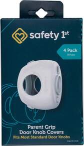 Safety 1st Parent Grip Door Knob Covers, White, One Size,4 Count (Pack Of 1) (HS3260600), Packaging May Vary - ColorB - 查看 2